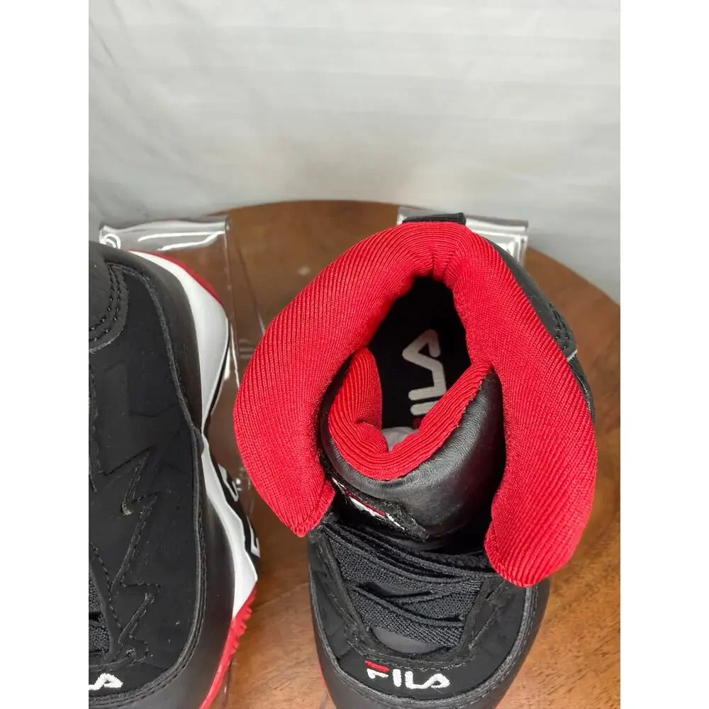 NWT Fila MB Infant Basketball Shoes Black Red Size 4 MSRP $50